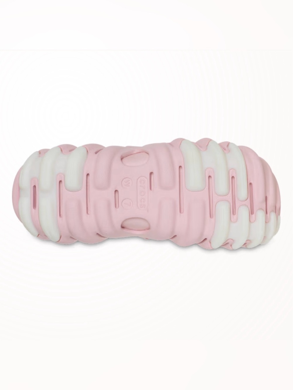 Crocs Echo Mary Jane clogs slides in pink and white cotton candy women’s 7 - Picture 4 of 13